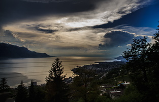 2013 06-Lake Geneva Sunset Switzerland